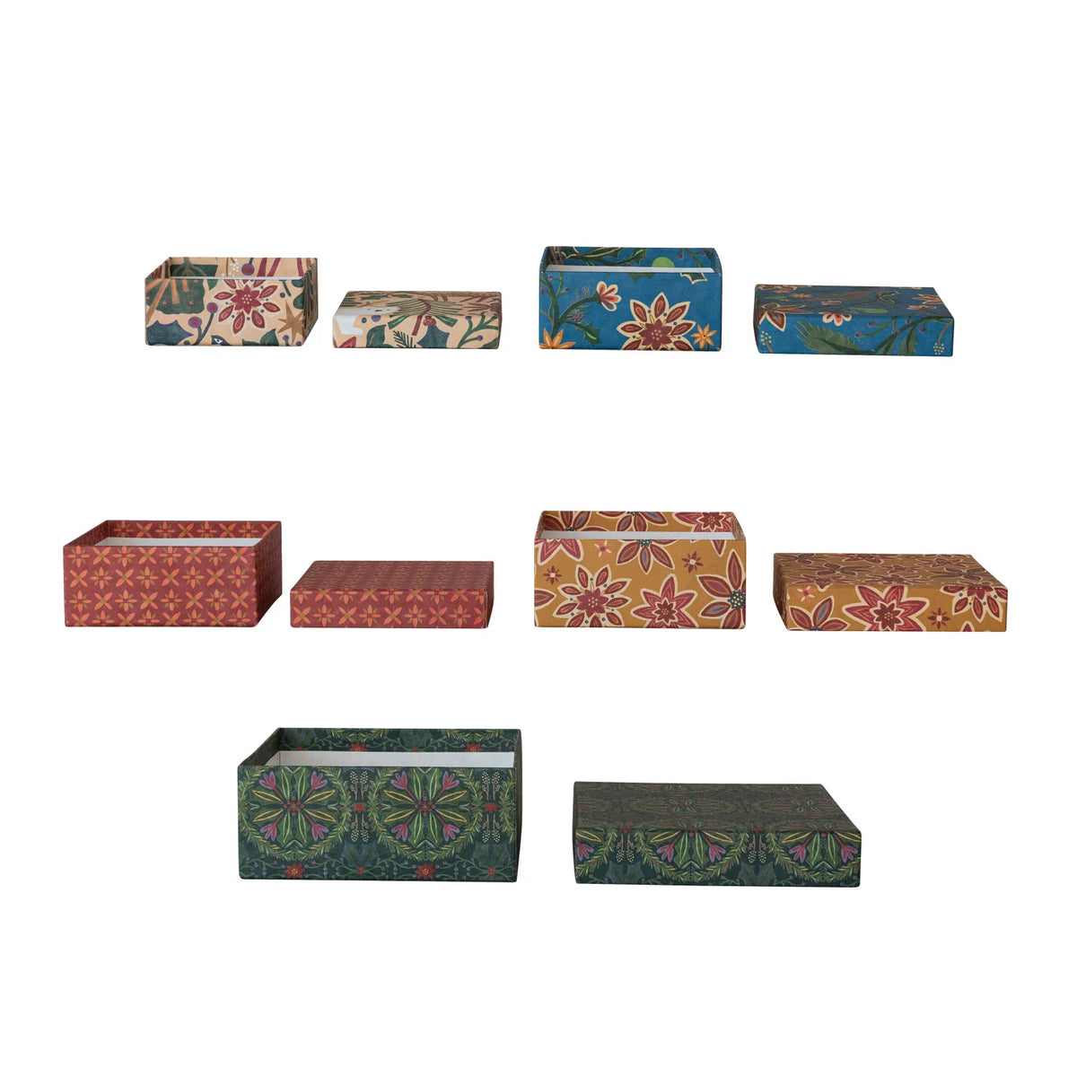Handmade Printed Recycled Paper Gift Boxes