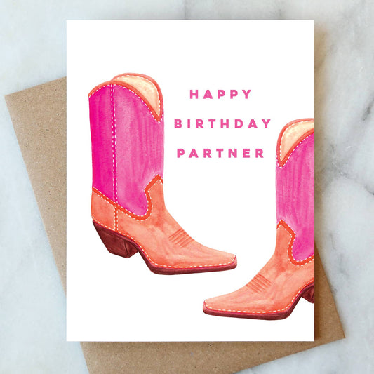 Happy Birthday Partner Greeting Card