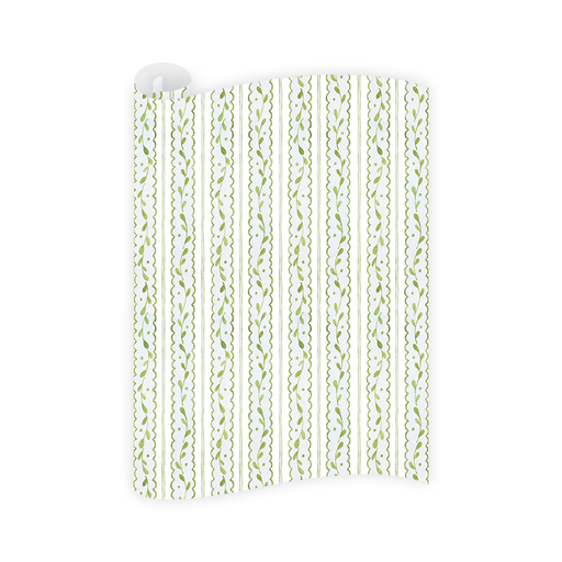 Sprig and Scallop Wrapping Paper Roll
