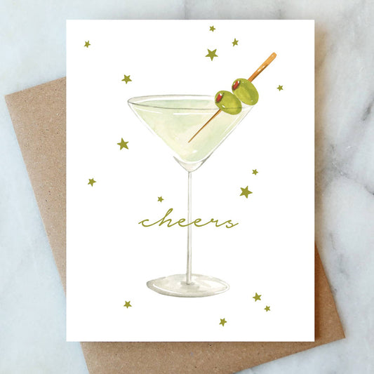 Martini Cheers Greeting Card