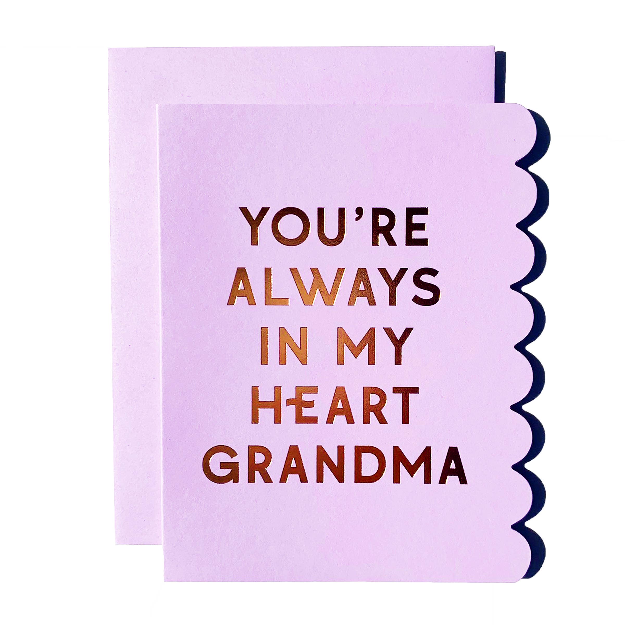 My Heart Grandma Card