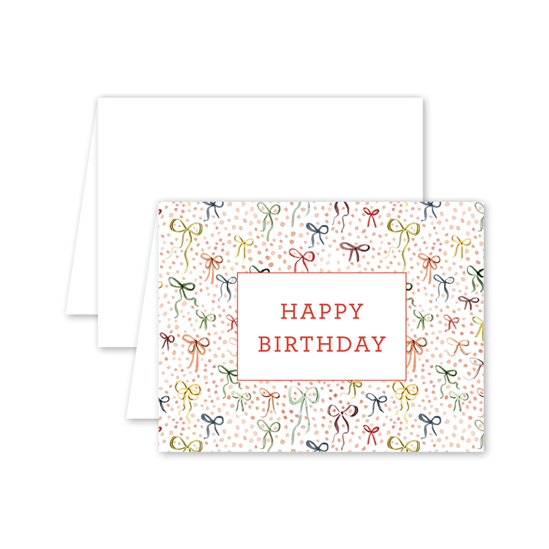 Paper Bows Birthday Card