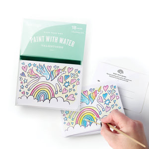 Paint with water Valentines - Unicorn