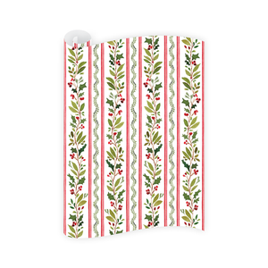 Holly Vine Wrapping Paper Roll