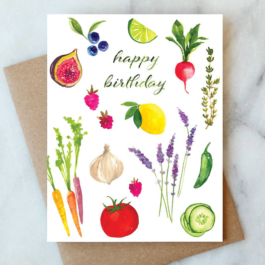 Garden Birthday Greeting Card