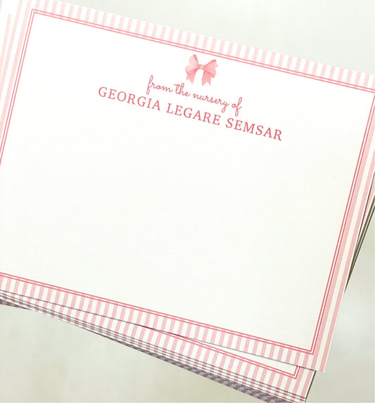 Baby Girl Stationery